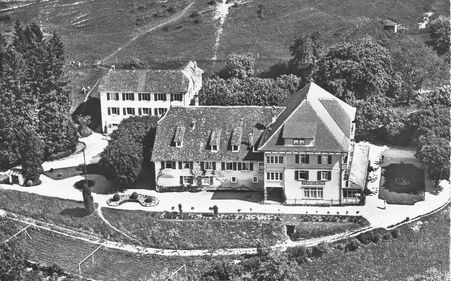 Historisches Bild des Bad Ramsach Quellhotel Läufelfingen