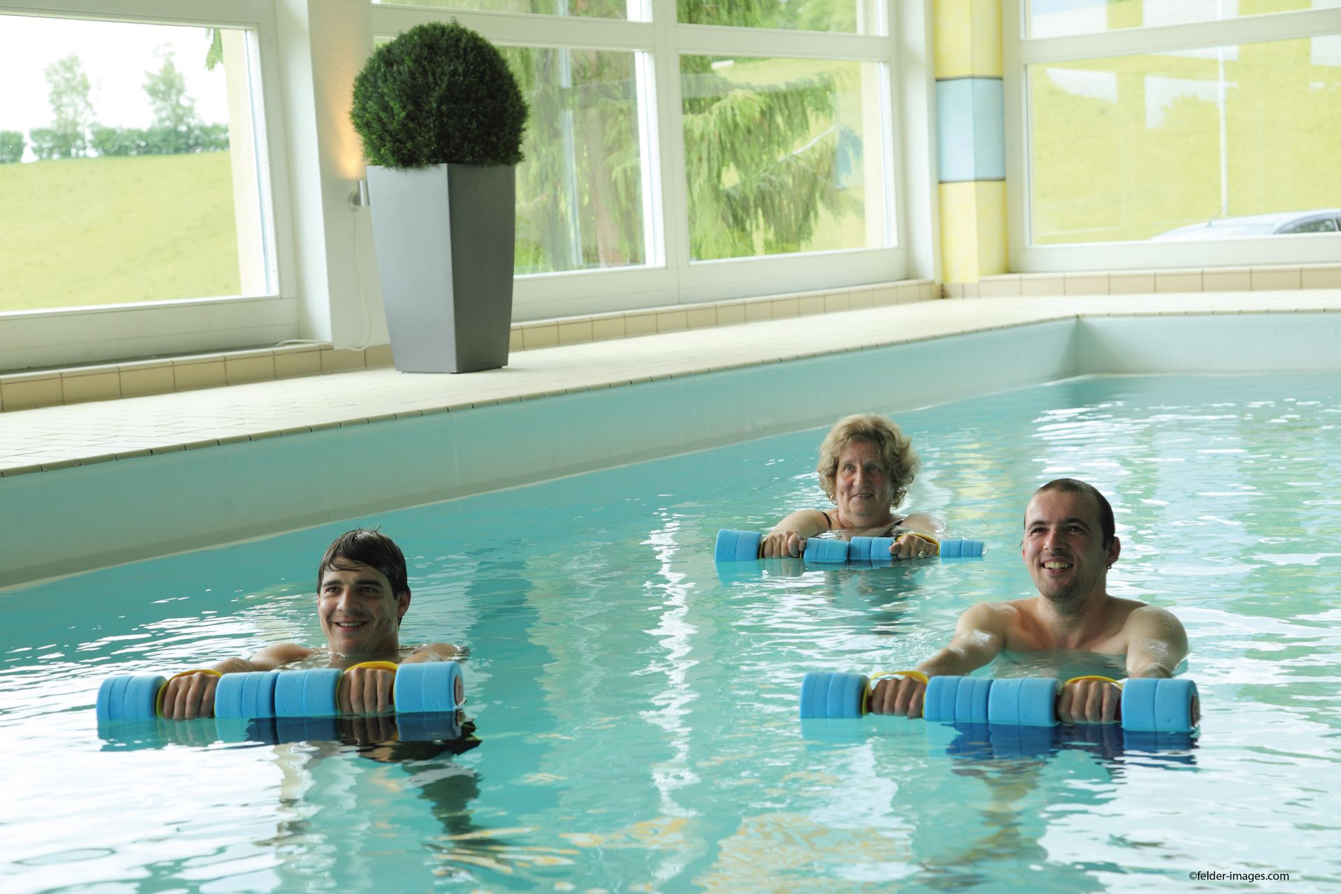 water gymnastics at Bad Ramsach Quellhotel Läufelfingen